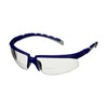Solus™ 2000 Veiligheidsbril, blauw/grijze veren, anticondens/antikras, leesbril +1.5, heldere lenzen, S2015AF-BLU